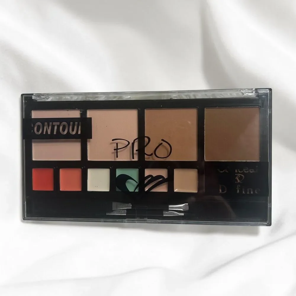 Amuse Pro Conceal & Define Contour Palette 12 Shades Cream Powder KL165 NEW